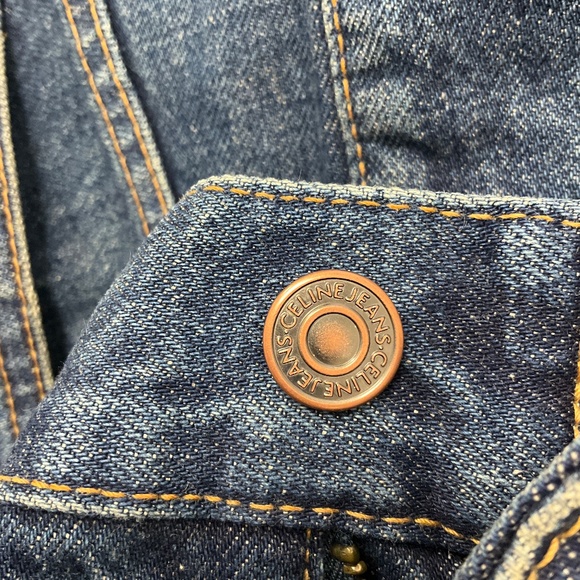 CELINE DARK UNION WASH DENIM MARCO JEANS - Picture 6 of 7